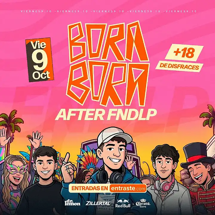 Flyer de AFTER FNDLP 9/10 - BORA BORA