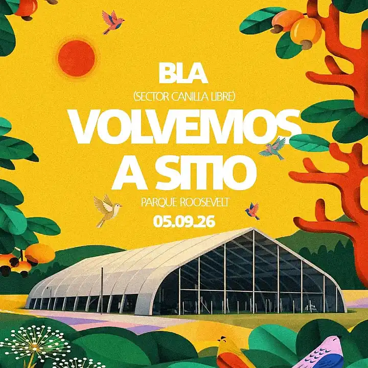 Flyer de BLA AT SITIO
