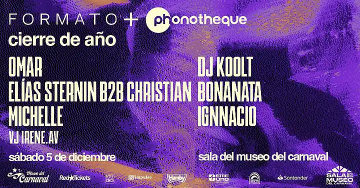 Flyer de FORMATO + Phonotheque CIERRE DE AÑO