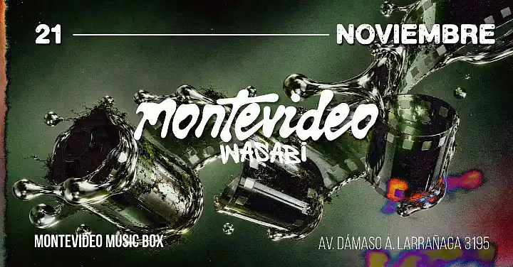 Flyer de 21.11 WASABI FEST en Montevideo Music Box