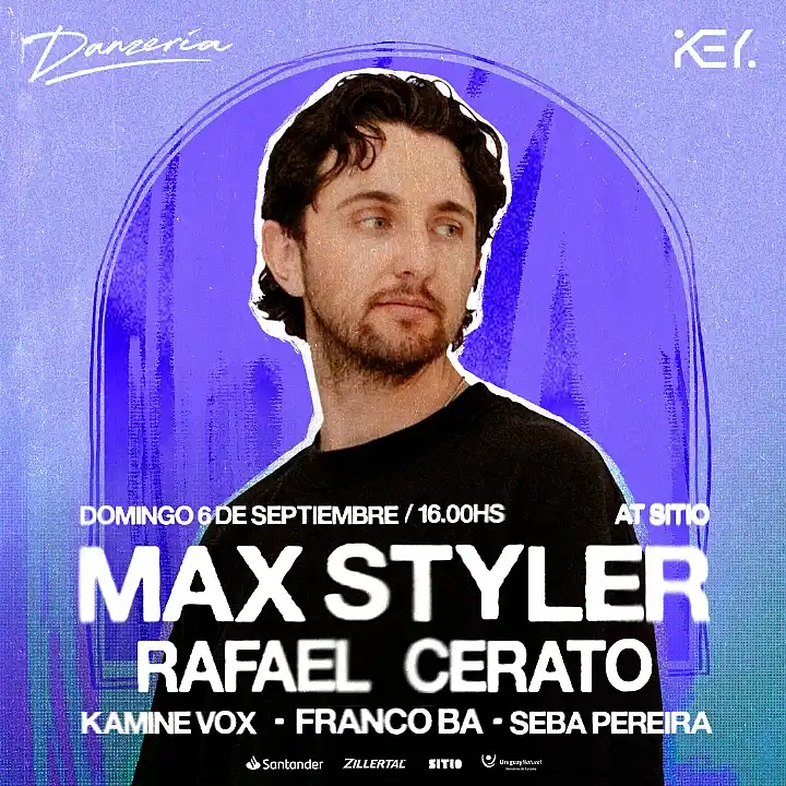Flyer de Danzería & Key presentan Max Styler