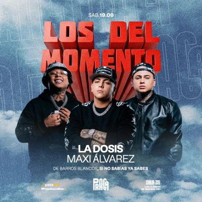Flyer de Los del momento