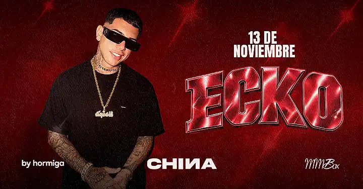 Flyer de LA CHINA - ECKO EN VIVO