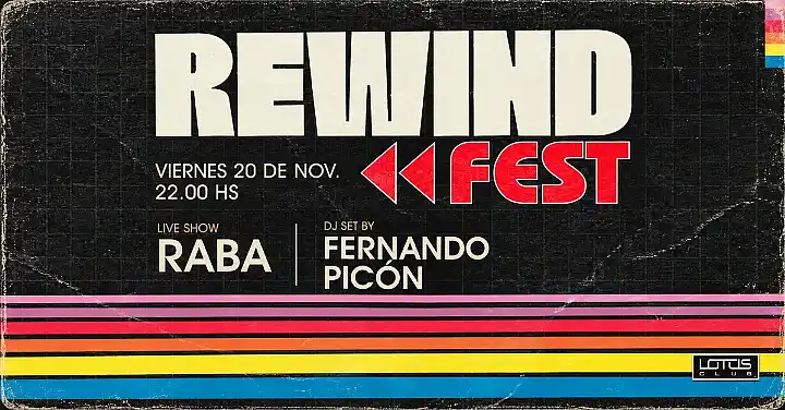 Flyer de REWIND FEST
