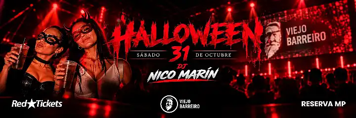 Flyer de Viejo Barreiro Sabado Halloween.