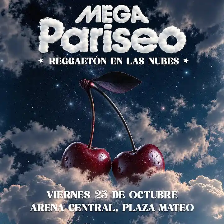 Flyer de MEGA PARISEO - REGGAETÓN EN LAS NUBES