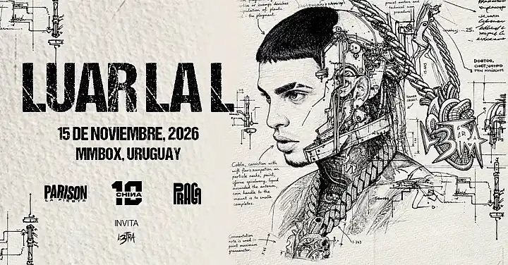 Flyer de LUAR LA L EN VIVO.