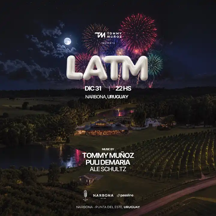 Flyer de LA TM - NEW YEARS EVE - PDE NARBONA 31.12