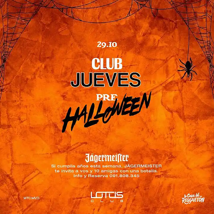 Flyer de CLUB JUEVES