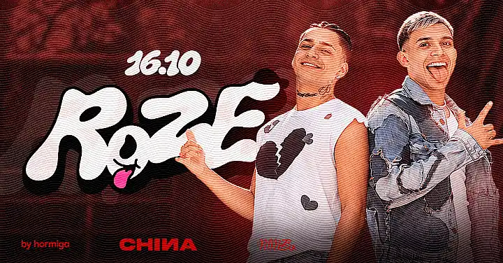 Flyer de LA CHINA 16.10 - ROZE en vivo