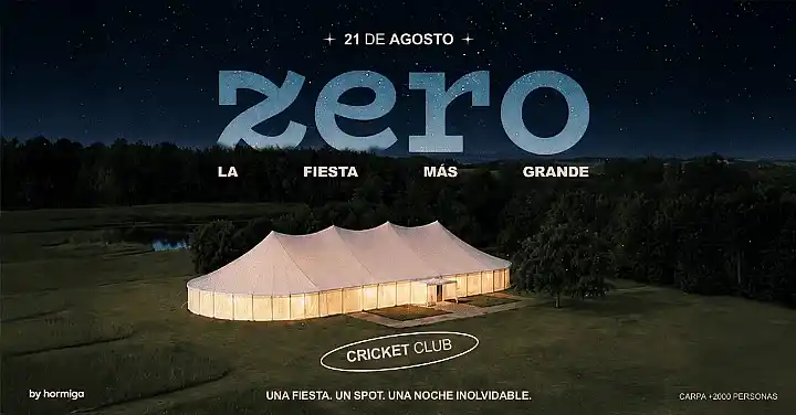 Flyer de ZERO - Carpa masiva