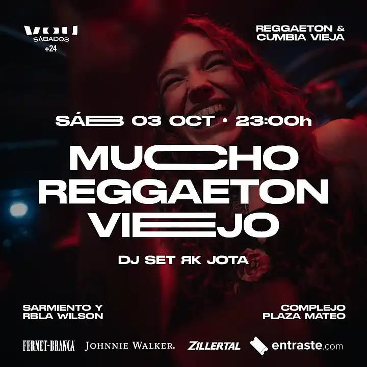 Flyer de SÁBADO 03 DE OCTUBRE – MUCHO REGGAETON VIEJO