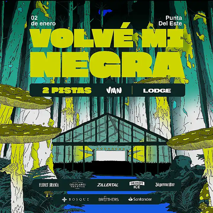 Flyer de Volve mi Negra PDE 02.01