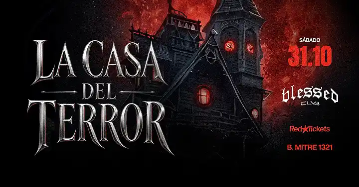 Flyer de LA CASA DEL TERROR - BLESSED