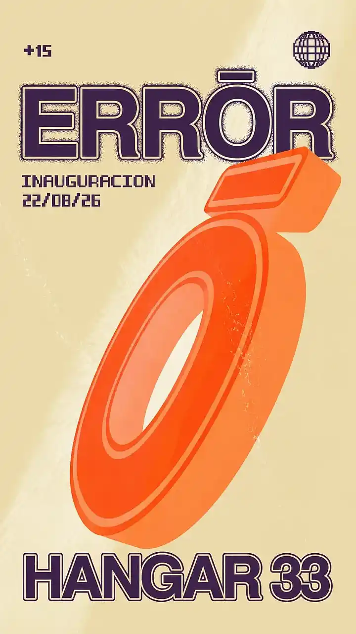 Flyer de ERROR +15 - HANGAR33
